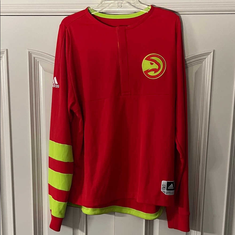 Atlanta Hawks #32 Warm-Up Jacket | Adidas Long Sleeve Jacket